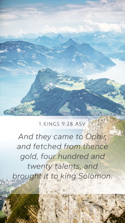 1 Kings 9:28 ASV Bible Verse Image