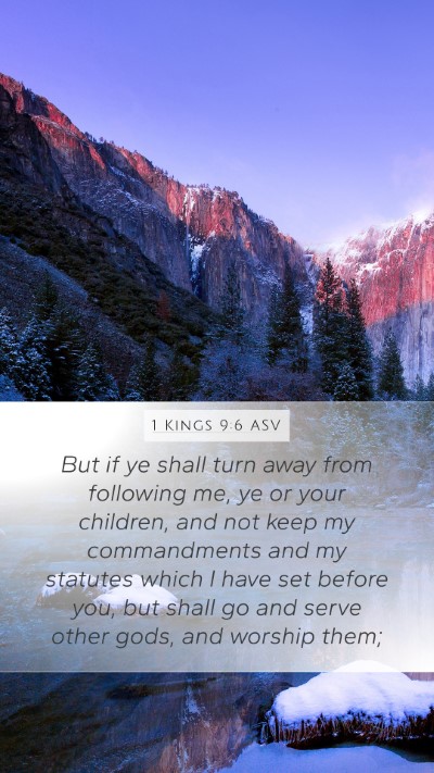 1 Kings 9:6 ASV Bible Verse Image