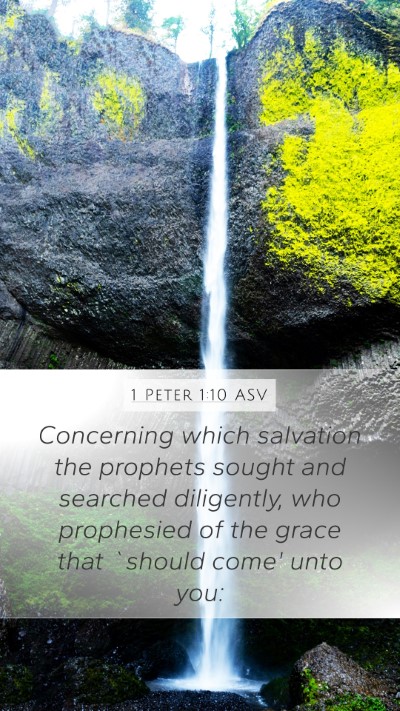 1 Peter 1:10 ASV Bible Verse Image