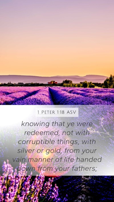 1 Peter 1:18 ASV Bible Verse Image