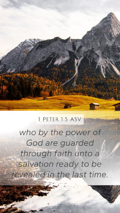 1 Peter 1:5 ASV Bible Verse Image