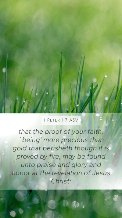 1 Peter 1:7 ASV Bible Verse Image