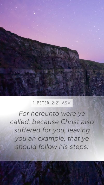 1 Peter 2:21 ASV Bible Verse Image