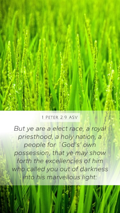 1 Peter 2:9 ASV Bible Verse Image