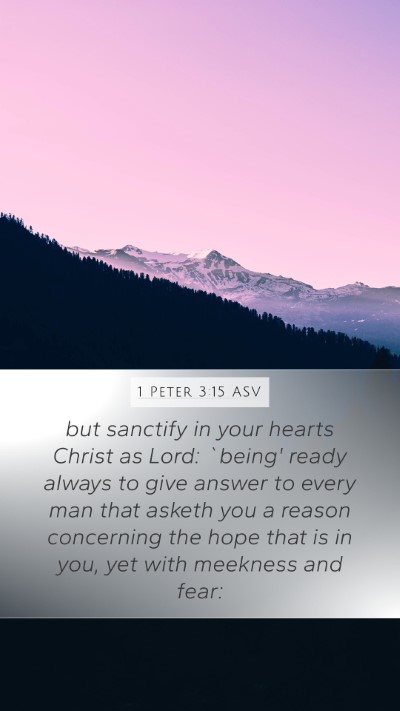 1 Peter 3:15 ASV Bible Verse Image