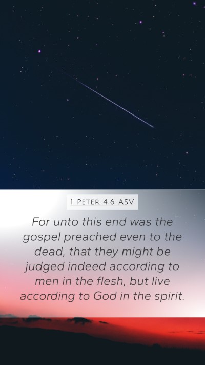1 Peter 4:6 ASV Bible Verse Image
