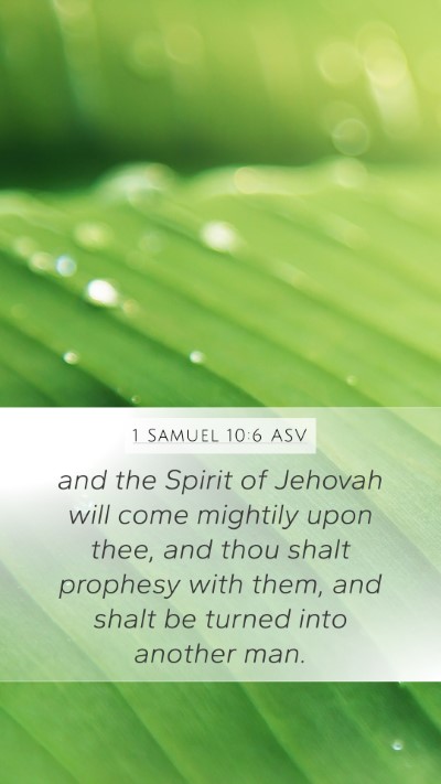 1 Samuel 10:6 ASV Bible Verse Image