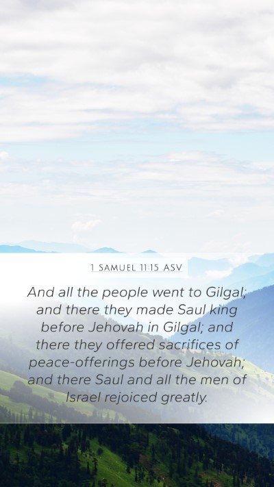 1 Samuel 11:15 ASV Bible Verse Image