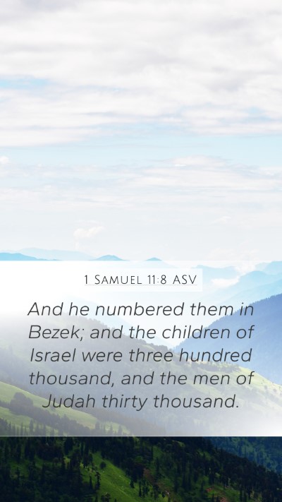 1 Samuel 11:8 ASV Bible Verse Image