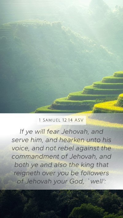 1 Samuel 12:14 ASV Bible Verse Image