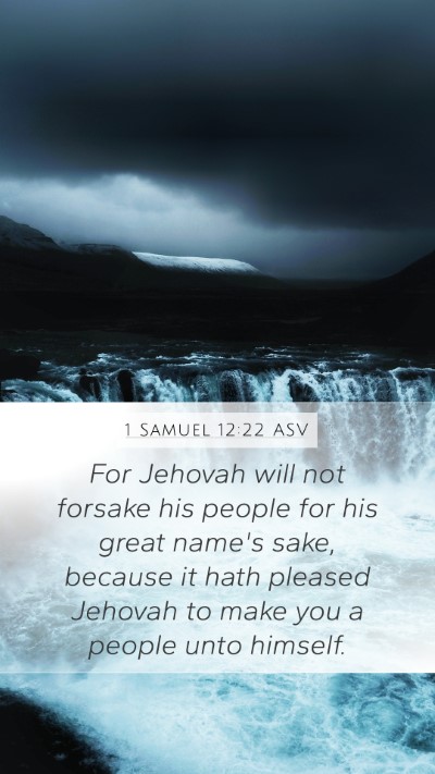 1 Samuel 12:22 ASV Bible Verse Image