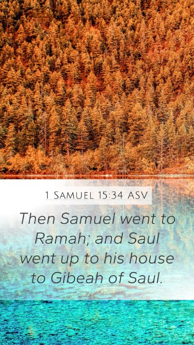 1 Samuel 15:34 ASV Bible Verse Image