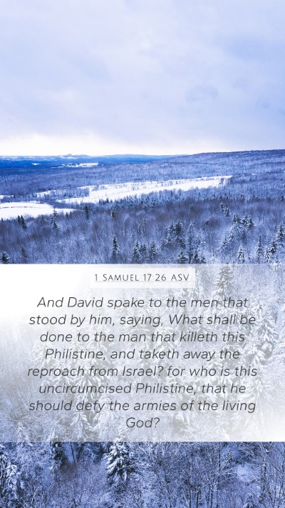 1 Samuel 17:26 ASV Bible Verse Image