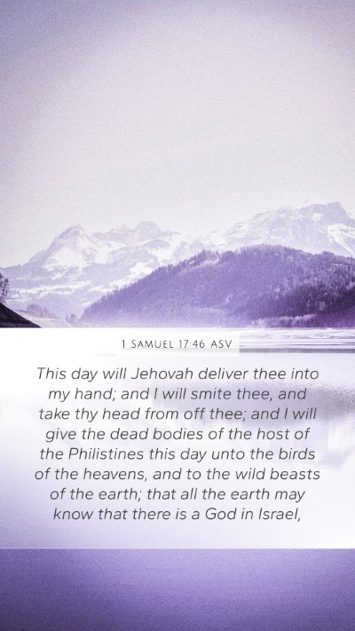 1 Samuel 17:46 ASV Bible Verse Image