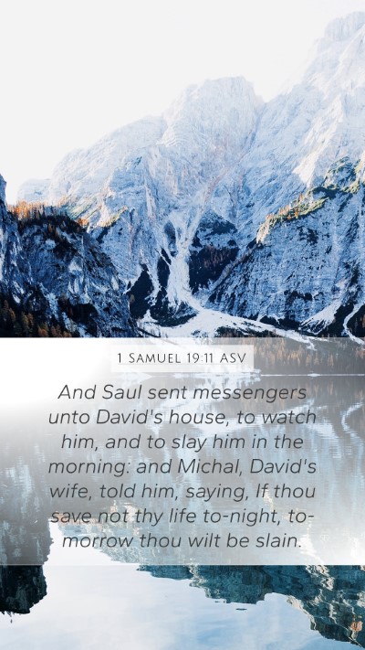 1 Samuel 19:11 ASV Bible Verse Image