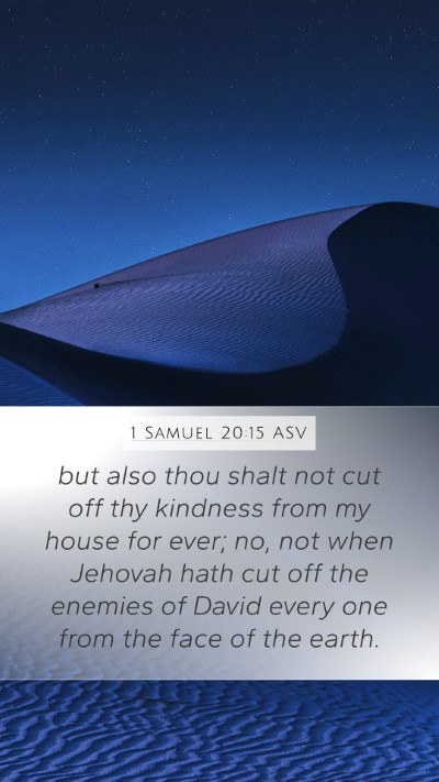 1 Samuel 20:15 ASV Bible Verse Image