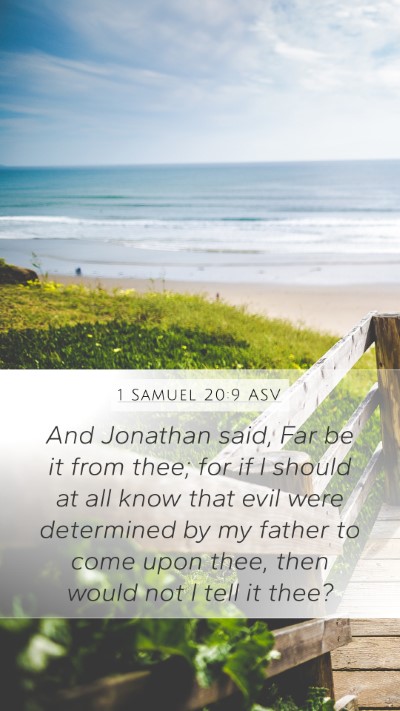 1 Samuel 20:9 ASV Bible Verse Image