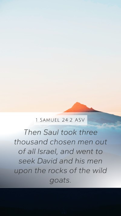 1 Samuel 24:2 ASV Bible Verse Image