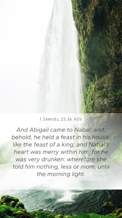 1 Samuel 25:36 ASV Bible Verse Image
