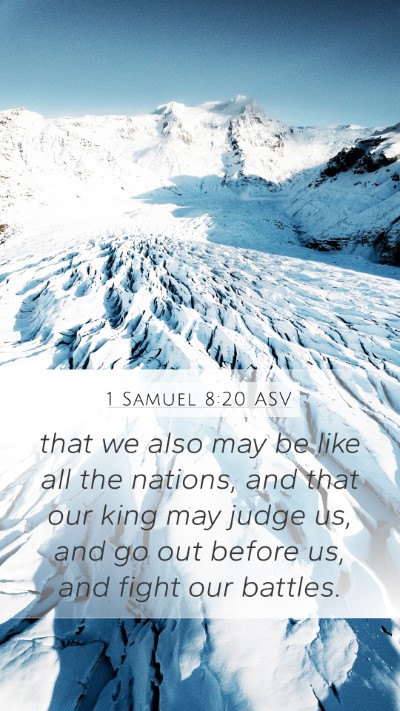 1 Samuel 8:20 ASV Bible Verse Image
