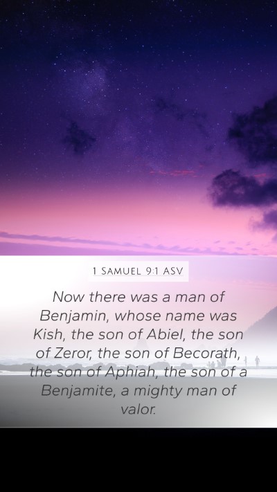 1 Samuel 9:1 ASV Bible Verse Image