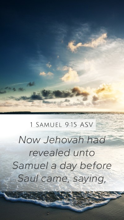 1 Samuel 9:15 ASV Bible Verse Image