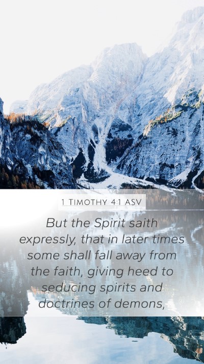 1 Timothy 4:1 ASV Bible Verse Image