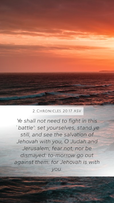 2 Chronicles 20:17 ASV Bible Verse Image