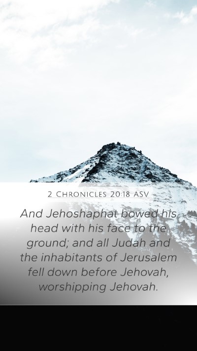 2 Chronicles 20:18 ASV Bible Verse Image