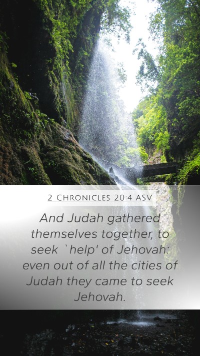 2 Chronicles 20:4 ASV Bible Verse Image
