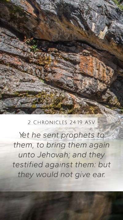2 Chronicles 24:19 ASV Bible Verse Image
