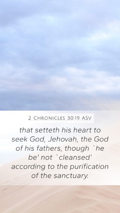 2 Chronicles 30:19 ASV Bible Verse Image