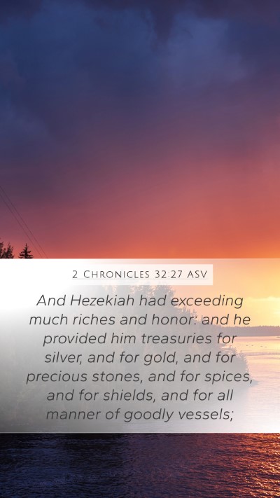2 Chronicles 32:27 ASV Bible Verse Image