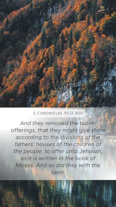 2 Chronicles 35:12 ASV Bible Verse Image