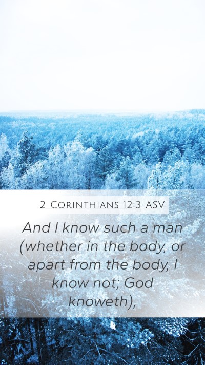 2 Corinthians 12:3 ASV Bible Verse Image