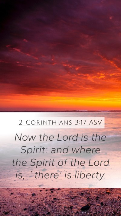 2 Corinthians 3:17 ASV Bible Verse Image