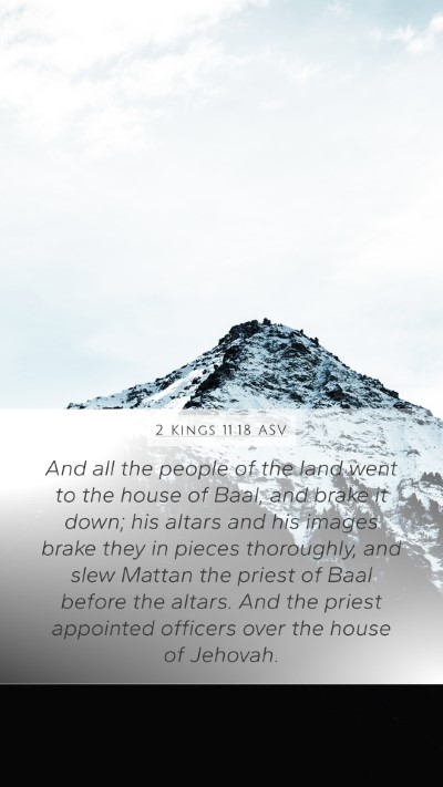 2 Kings 11:18 ASV Bible Verse Image