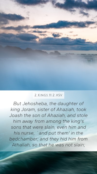 2 Kings 11:2 ASV Bible Verse Image