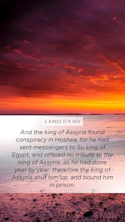 2 Kings 17:4 ASV Bible Verse Image