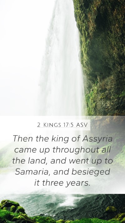 2 Kings 17:5 ASV Bible Verse Image