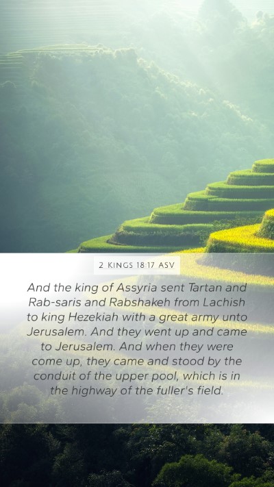 2 Kings 18:17 ASV Bible Verse Image