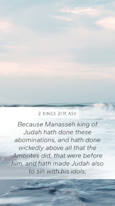 2 Kings 21:11 ASV Bible Verse Image