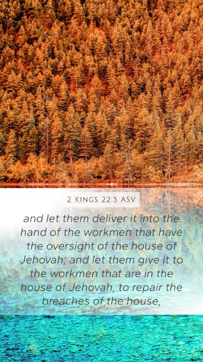 2 Kings 22:5 ASV Bible Verse Image