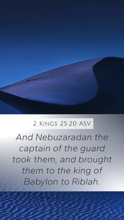 2 Kings 25:20 ASV Bible Verse Image