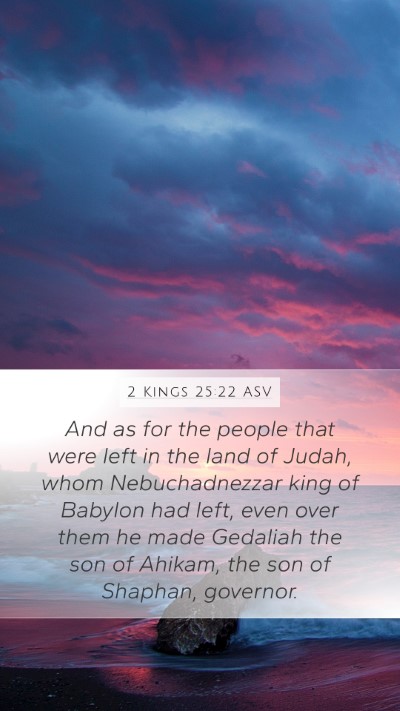 2 Kings 25:22 ASV Bible Verse Image