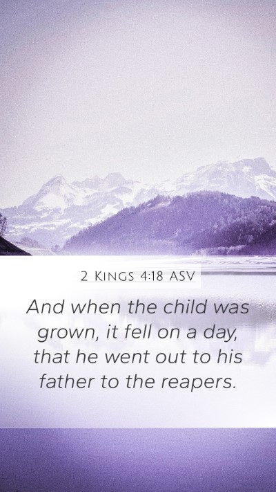 2 Kings 4:18 ASV Bible Verse Image
