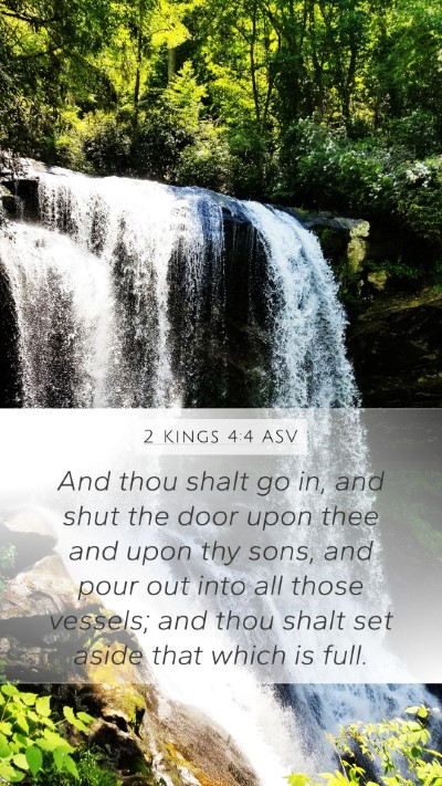 2 Kings 4:4 ASV Bible Verse Image