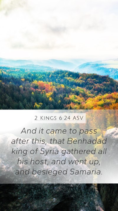 2 Kings 6:24 ASV Bible Verse Image