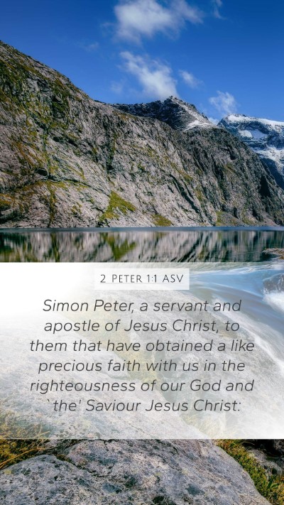 2 Peter 1:1 ASV Bible Verse Image