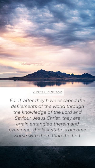 2 Peter 2:20 ASV Bible Verse Image